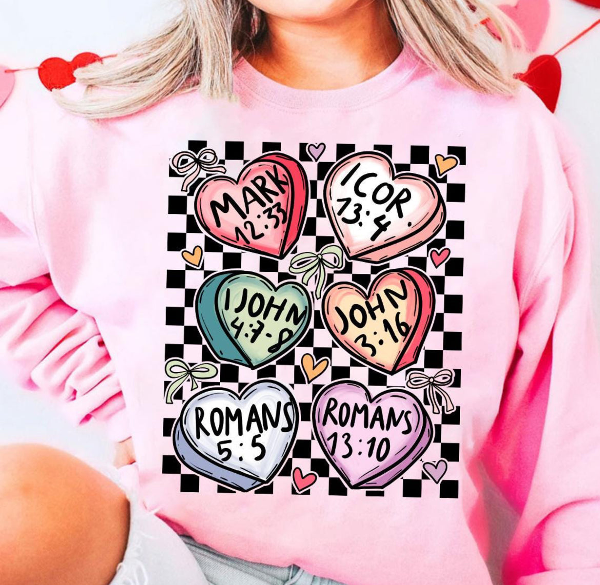 Checkered and Hearts